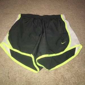 Nike Gray and Neon Green Shorts